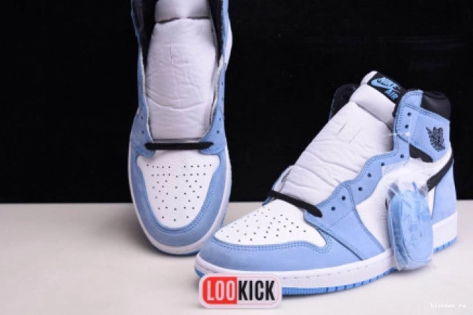 Cheap HIGH 1 UNIVERSITY WHITE RETRO AIR BLUE BLACK JORDAN 555088-134 0816